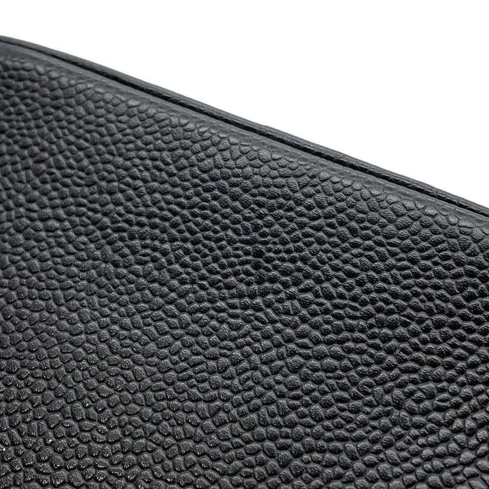 CHANEL Black Caviar Leather Logo Pouch - Picture 6 of 16